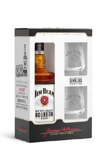 Jim Beam + 2 čaše